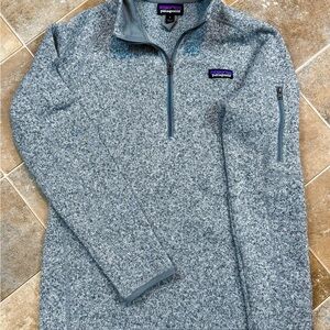 Patagonia Heathered Gray Fleece Pullover